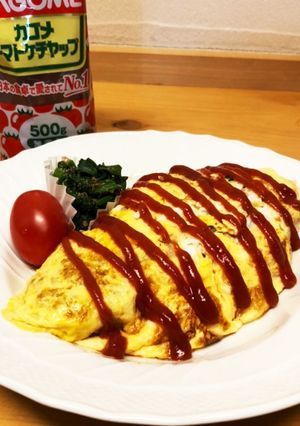 炊飯器ケチャップライスのオムライス-レシピのメイン写真