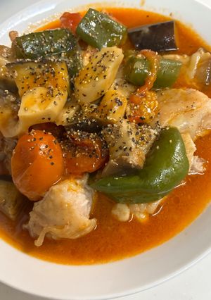簡単チキンのトマト煮-レシピのメイン写真