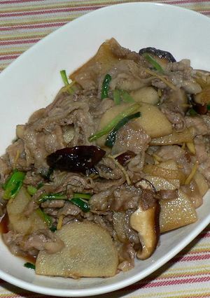 豚バラ肉と長芋、椎茸の炒め煮-レシピのメイン写真