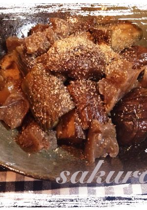 ナスとこんにゃくのめんつゆ煮-レシピのメイン写真