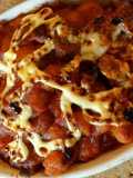 ヒヨコ豆トマトオリーブのオーブン焼き