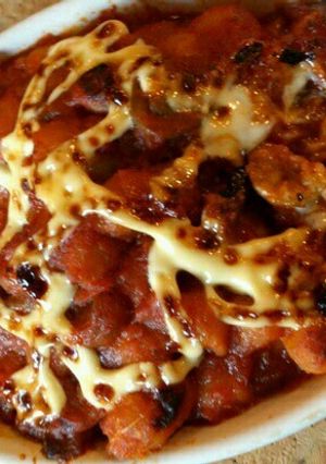 ヒヨコ豆トマトオリーブのオーブン焼き-レシピのメイン写真