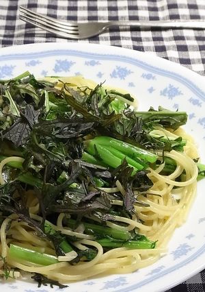 サラダからし菜のパスタ-レシピのメイン写真