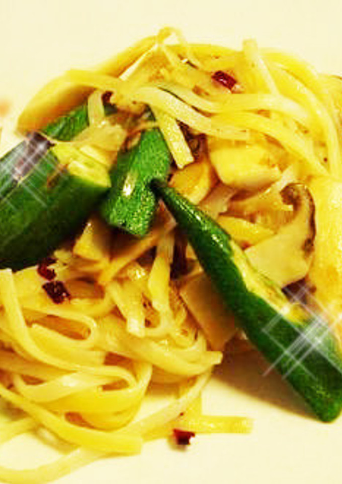 オクラとエリンギの和風パスタ-レシピのメイン写真