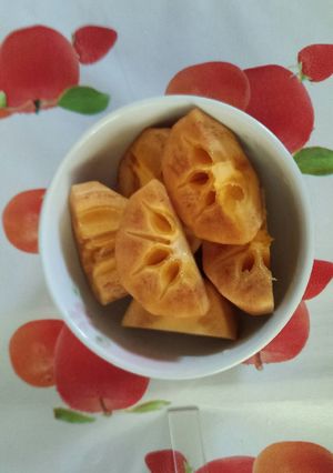 ♪秋の味覚♪☆食べやすい柿の剥き方☆-レシピのメイン写真