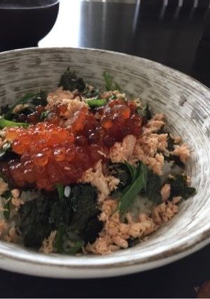 鮭いくら丼-レシピのメイン写真