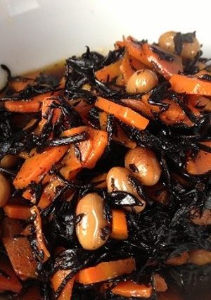 水煮缶詰で手軽にひじき煮-レシピのメイン写真