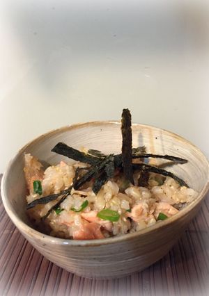 玄米と鮭の混ぜごはん-レシピのメイン写真