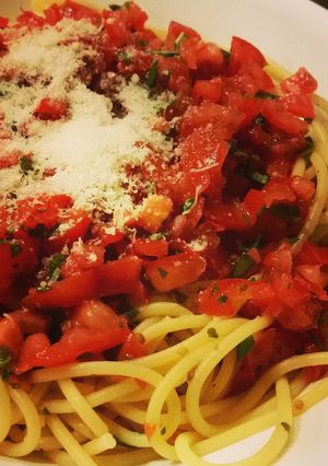 簡単フレッシュトマト＆ハーブのパスタ-レシピのメイン写真
