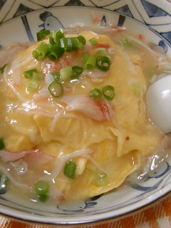 カップ麺アレンジ★とろとろ卵のかに玉丼!-レシピのメイン写真