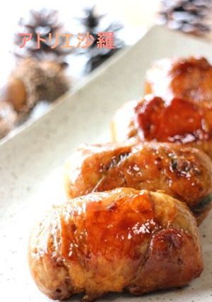お腹空いたぁ！梅しそ風味★肉巻きおにぎり-レシピのメイン写真