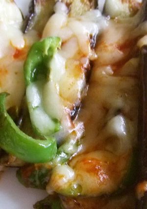 秋ナスとピーマンのチーズ焼き-レシピのメイン写真