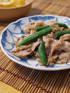 お弁当に☆塩麹豚肉といんげんのソテー-レシピのメイン写真