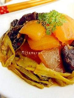 天日干し椎茸と冬瓜の黒砂糖醤油煮-レシピのメイン写真