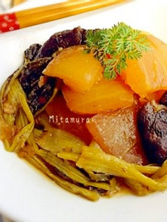 天日干し椎茸と冬瓜の黒砂糖醤油煮-レシピのメイン写真