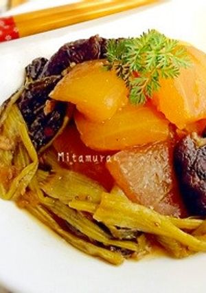 天日干し椎茸と冬瓜の黒砂糖醤油煮-レシピのメイン写真