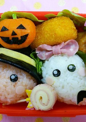 キャラ弁♡ハロウィンほっぺちゃん-レシピのメイン写真