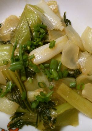 チンゲン菜 長ネギ 玉ねぎの 塩炒め！-レシピのメイン写真