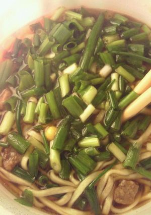 カップラーメン葱てんこ盛り(^皿^)-レシピのメイン写真