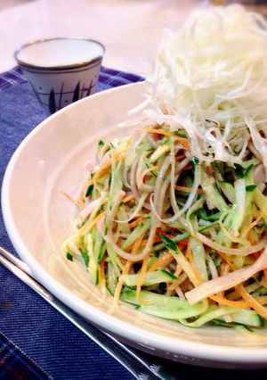 お酒が飲みたくなる♬大人の蕎麦サラダ-レシピのメイン写真