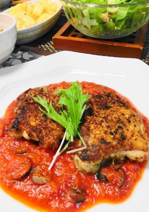 チキンのハーブソテー☆トマトソース-レシピのメイン写真
