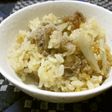 牛肉とゴボウの炊き込みご飯