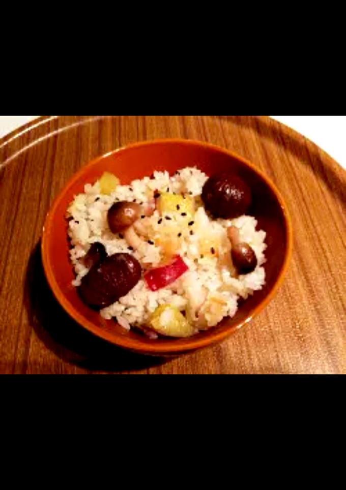 甘栗の簡単秋の炊き込みご飯-レシピのメイン写真
