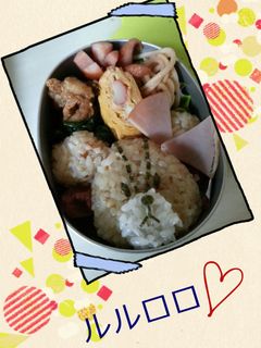 ルルロロちゃん弁当♡-レシピのメイン写真