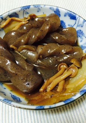 すき焼きの残り汁で簡単！こんにゃくで一品-レシピのメイン写真