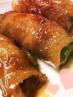 簡単!すき焼きのタレで豚ロース巻き!-レシピのメイン写真