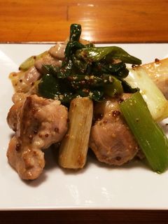 長ネギと鶏肉の粒マスタード炒め-レシピのメイン写真