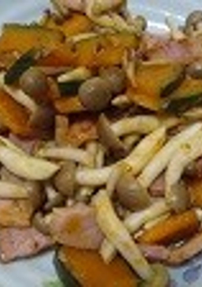 旬を美味しく♪かぼちゃきのこ-レシピのメイン写真