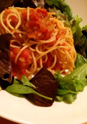 アンチョビ・トマトのパスタ-レシピのメイン写真