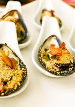 ムール貝のパン粉焼き　前菜やおせち料理に-レシピのメイン写真