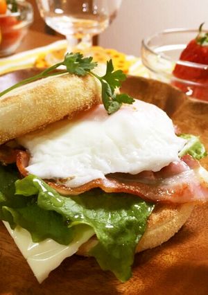 イングリッシュマフィンde朝ごはん♪-レシピのメイン写真