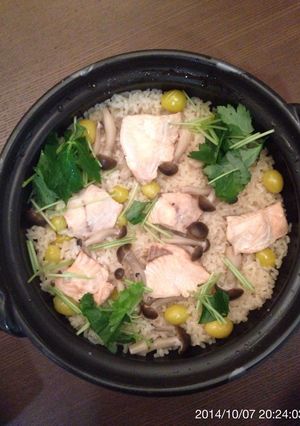 かんたん直炊き・鮭飯-レシピのメイン写真