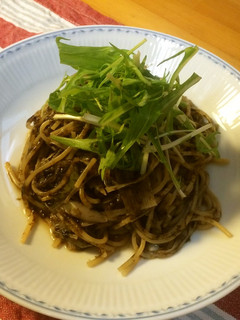 焼き海苔で簡単!とろとろ海苔ネギパスタ。-レシピのメイン写真