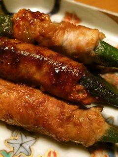 焼き肉のタレで手抜きオクラ肉巻-レシピのメイン写真