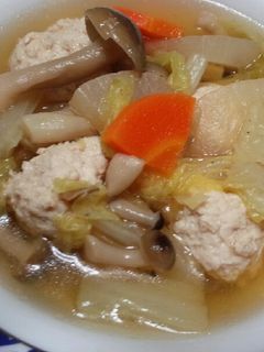 野菜の優しい味する白菜と肉だんごスープ-レシピのメイン写真