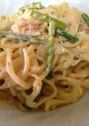 簡単うにクリームパスタ-レシピのメイン写真