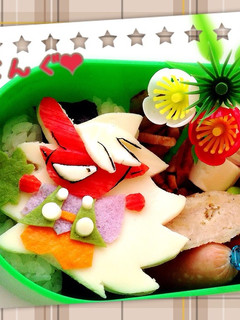 妖怪ウォッチ❤︎天狗❤︎てんぐキャラ弁-レシピのメイン写真
