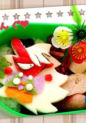 妖怪ウォッチ❤︎天狗❤︎てんぐキャラ弁-レシピのメイン写真