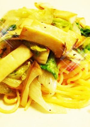レタスでたらこパスタ-レシピのメイン写真