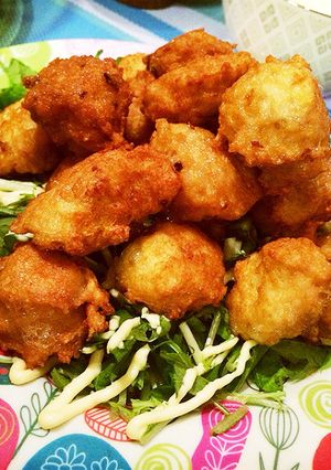 胡麻油で揚げ焼き鶏団子☆鶏ミンチボール-レシピのメイン写真