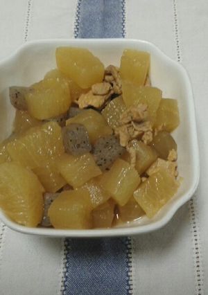 大根・こんにゃく・豚肉のコロコロ煮-レシピのメイン写真