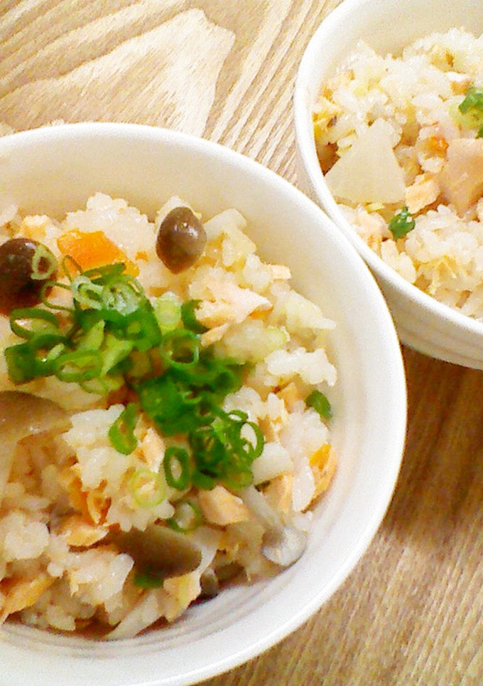 ★☆鮭と大根とシメジの炊き込みご飯♪-レシピのメイン写真