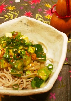 隠し味はナメ茸とごま油夏にお勧めネバソバ-レシピのメイン写真