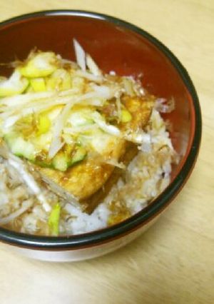 厚揚げとアボカドチーズ丼-レシピのメイン写真