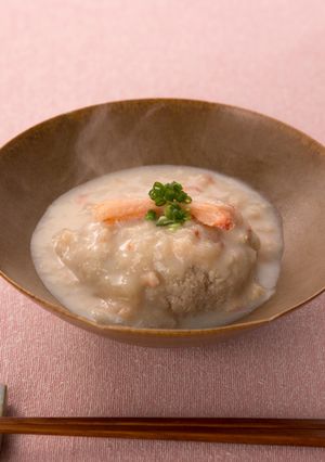 大きな鶏団子のみるくかにあんかけ-レシピのメイン写真