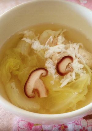 キャベツが甘い♡和風春雨トロトロスープ-レシピのメイン写真